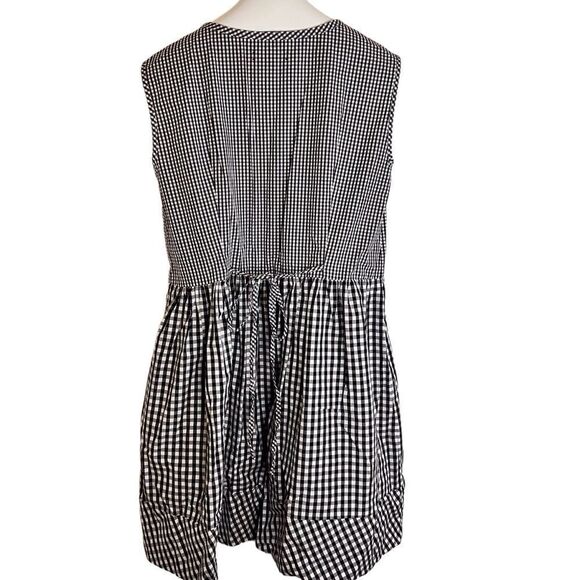 Women’s Madewell Checkered Sleeveless Gingham Tie Back Mini‎ Dress Size XXS - Picture 2 of 8